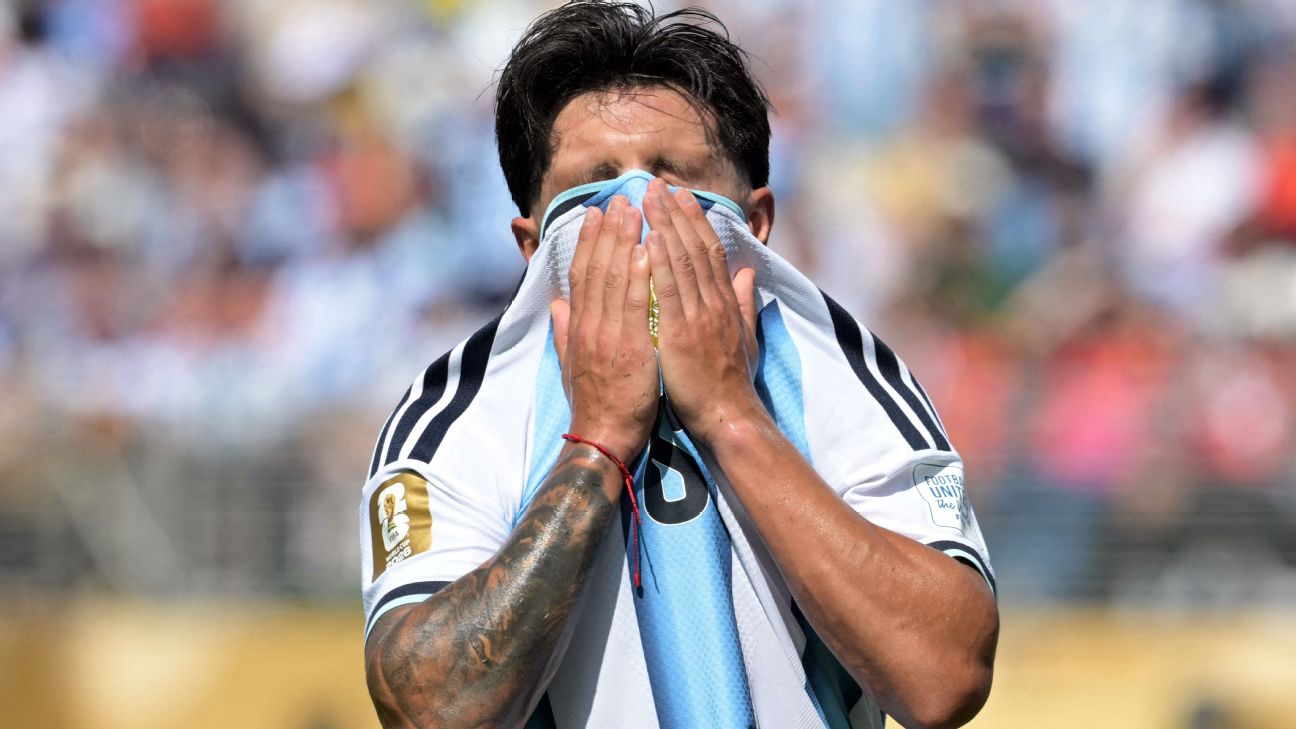 阿根廷中卫利桑德罗·马丁内斯世界杯决赛伤退